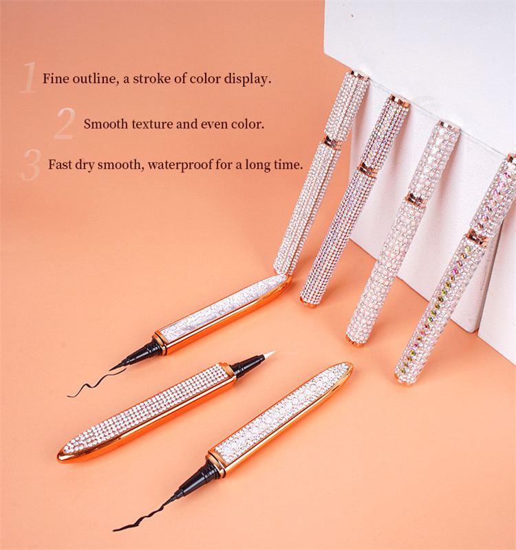 Diamond glue-free self-adhesive eyelashes One pencil dual-use glue eyeliner eyelash glue pen