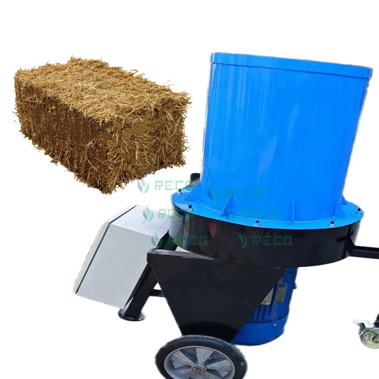 tub grinder round straw bale hay  mulcher  precessor shredder chopper blower