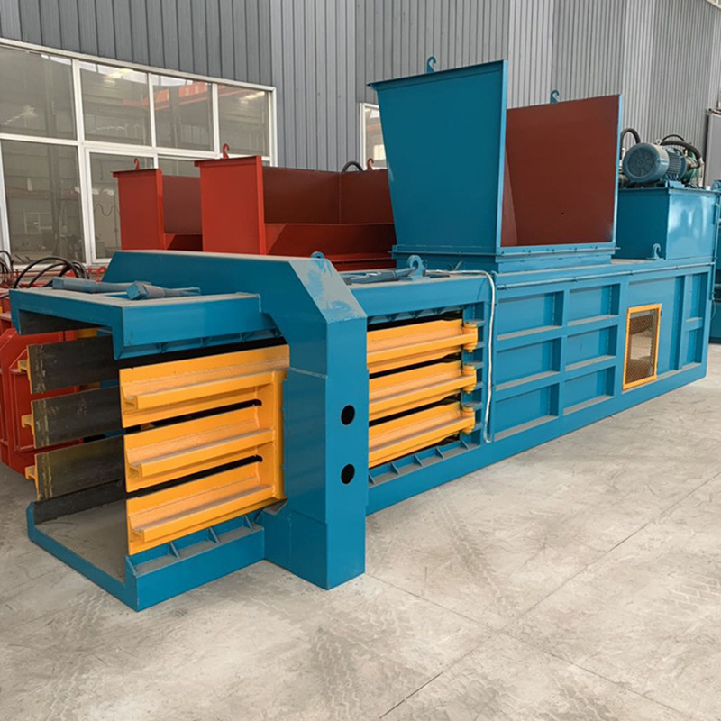 High Efficiency Horizontal Hydraulic Waste Aluminum Wood Shavings Compress Baler Textiles Waste Industrial Baler Tyre Baler For