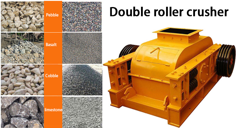 Double Roller Crusher For Mineral Mini Portable Concrete Crusher For Sale Mining Roller Crushers For Fine Crushing