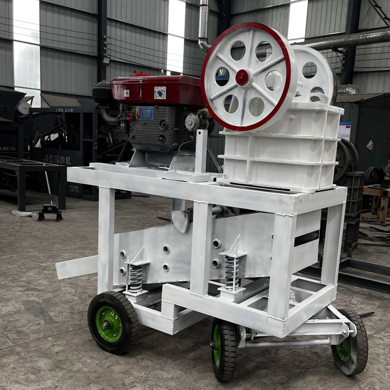 High Quality Small Model Marble Rock Aggregate 10tph Stone Jaw Crusher With Vibrating Screen