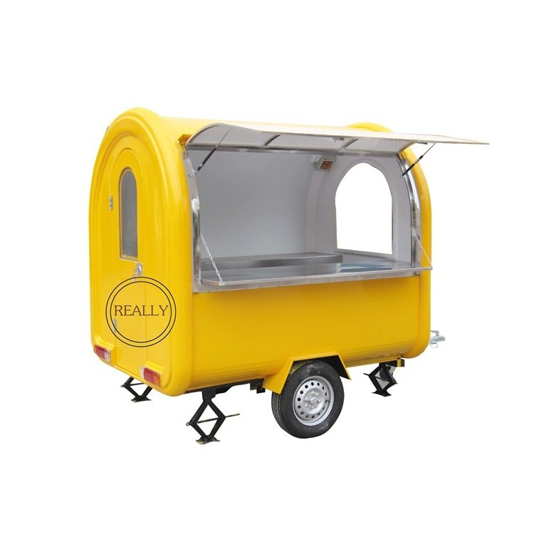 2024 Stainless steel food car/mobile kitchen/coffee kiosk/ice cream cart for sale