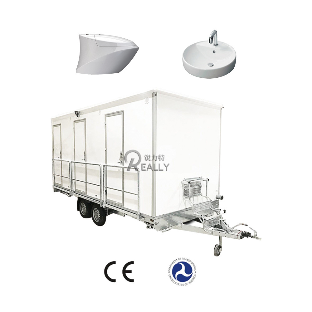 China Outdoor Mobile Bathroom Portable Restroom Trailers Used Portable Toilets For Sale