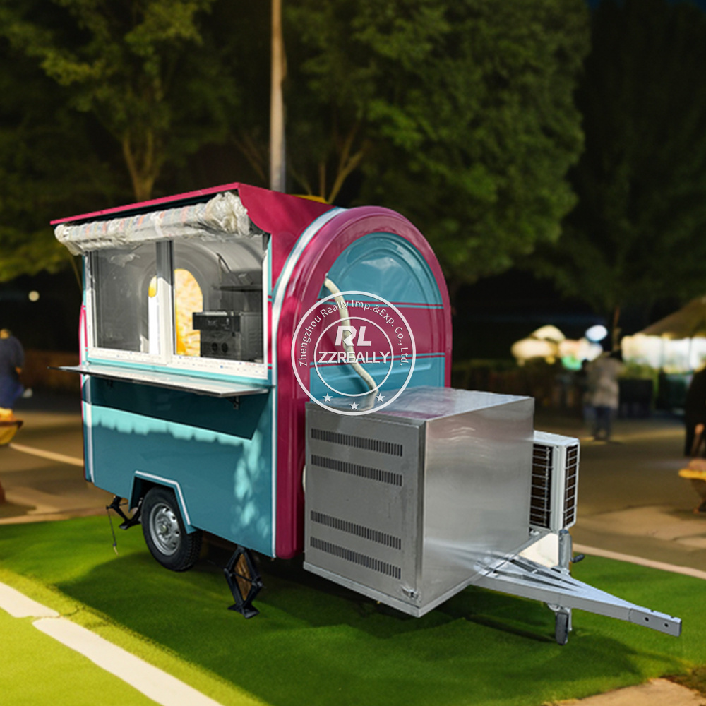 CE Certificate Coffee Food Trailer Hot Dog Food Carts with Full Kitchen Mobile Ice Cream Food Truck Trailer for USA