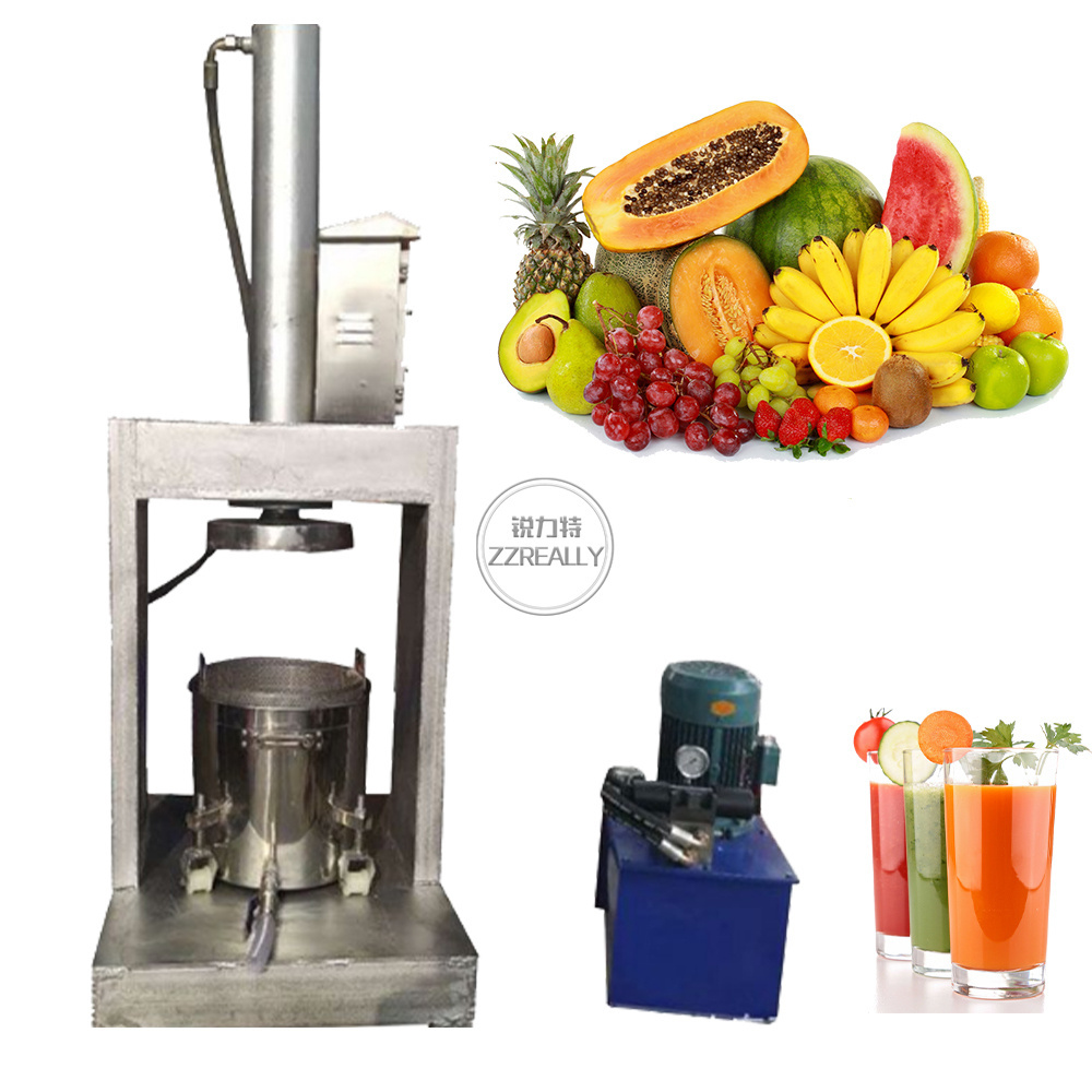 2022 100L Industrial Hydraulic Fruit Vegetable Filter Press Juice Extractor Grape Squeezing Pressing Juice Making Machine Dehydrator