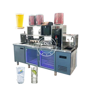 2024 Bubble Tea Bar Counter Water Bar Tea Bar Drink Station Juice Water Compressor Dispenser