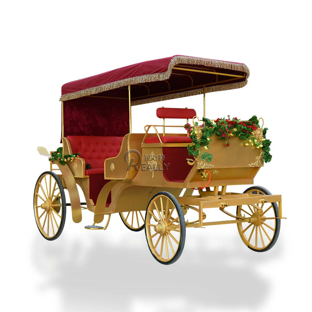 2024 Cart 4 Wheels Horse Carriage Park Sightseeing Tour Horse Carriage Tourist Special Transportation