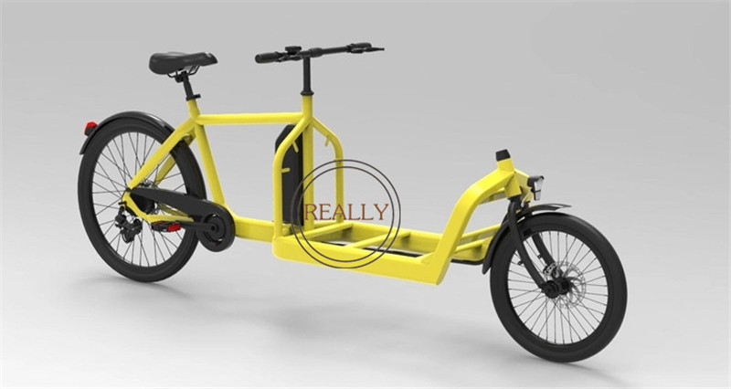 OEM 250w Mini Cargo Tricycle 2 wheel Electric cargo bicycle Shopping scooter Goods Coffee Bike for Sale