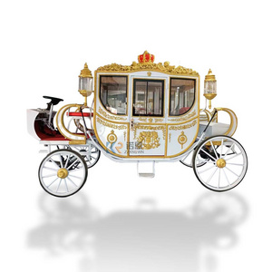 High Quality Royal Carriage Wedding Car Electric Four Wheeled Carriage European Style Customizable VIP Carriage