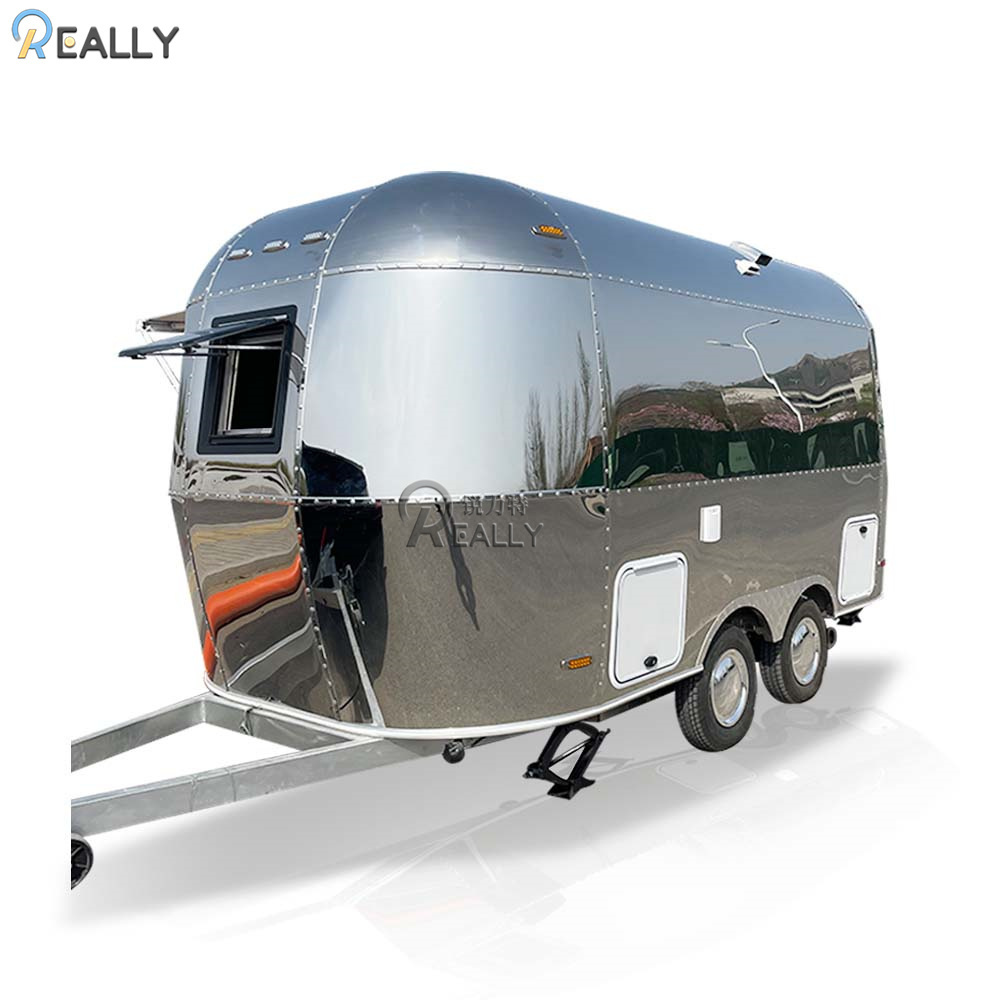 Direct Selling Long Service Life Stainless Steel Camper Trailers Travel Home Trailer Toy Hauler Caravan