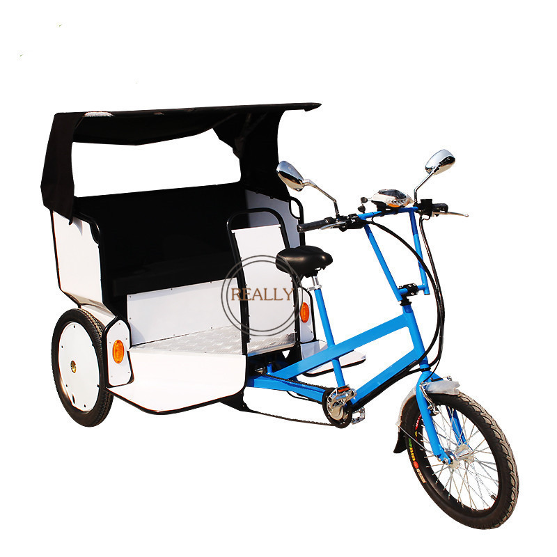 Electric Pedicab Rickshaw 3 Wheel Tricycle Adult Cargo Taxi Bike for Passenger