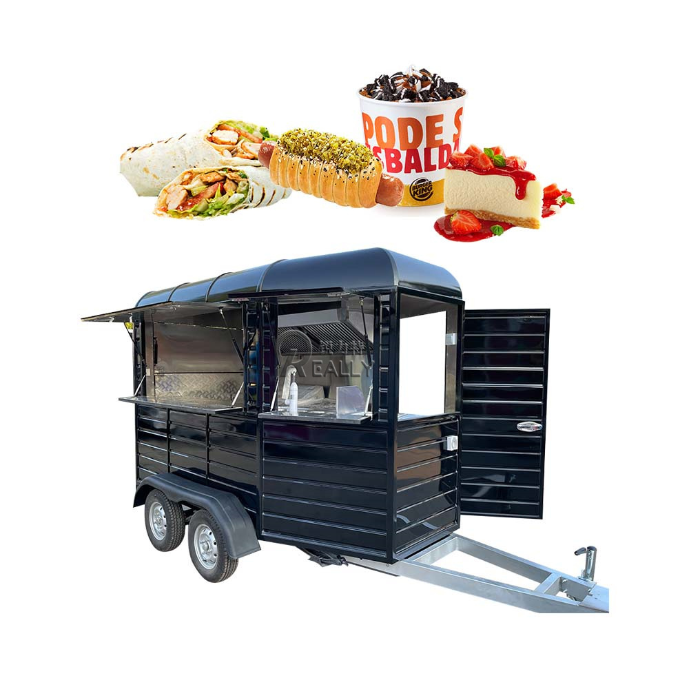 Cooking Equipments Salad Refrigeration Churro Coffee Food Cart Airstream mobile camper kitchen pizza trailer with various