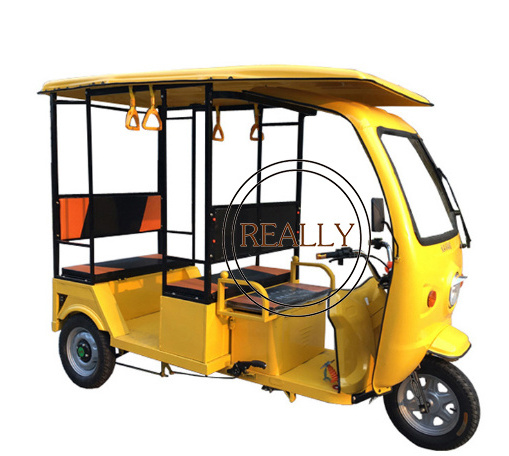 OEM Electric Tricycles 3 Wheel Motorcycle for Passenger Rickshaw Taxi Tuk Tuk with Solar Panel