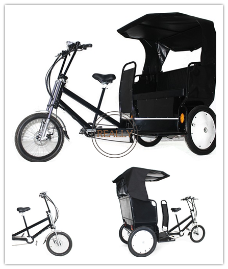 Electric Pedicab Rickshaw 3 Wheel Tricycle Adult Cargo Taxi Bike for Passenger