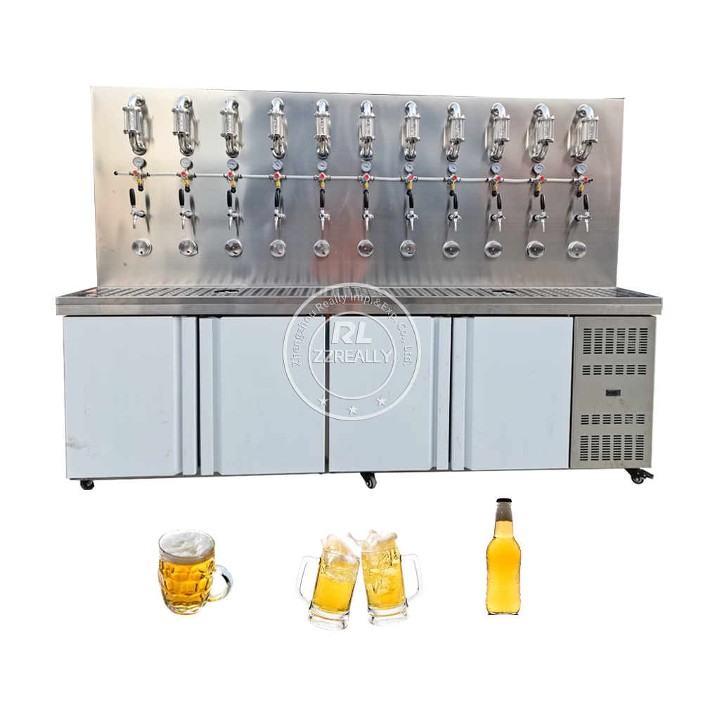 2024 Food Beverage Machinery Automatic Soft Drink Dispenser Machine Catering Used Soda 3 Door Beverage Dispenser Cooler