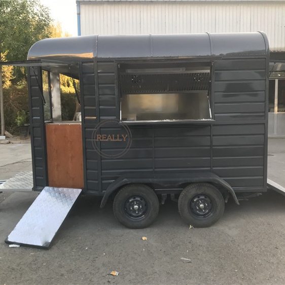 DOT CE Certification Mobile Bar Kitchen Fast Food Trailer Fully Equipped Ice Cream Truck Hot Dog Cart