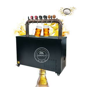 2024 3 Liters Beer Tower Tabletop Automatic Beer Drink Liquor Cooler Dispenser OEM Feature Container Material Machine Origin Lux