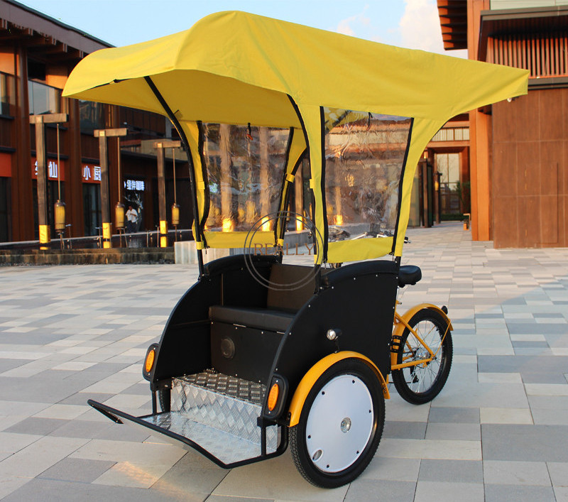 High Quality Electric Passenger Tricycle Pedicab Rickshaw Taxi Bike  Assist Pedal Three Wheel Bike for Sale