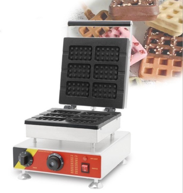 OEM Industrial Cast Iron Waffle Maker Automatic Mini Electric Waffle Maker Machine for Sale