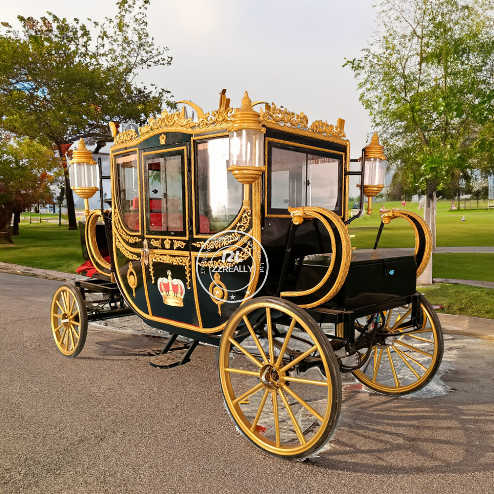 Hot Selling European Electric Royal Carriage Luxury Wedding Photography Exhibition Carriage Scenic Area Reception Carriage