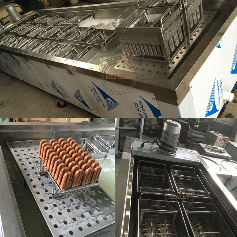 Commercial Automatic 18 Molds Popsicle Making Machine Stainless Steel Ice Lolly Bar Popsicle Stick Machine