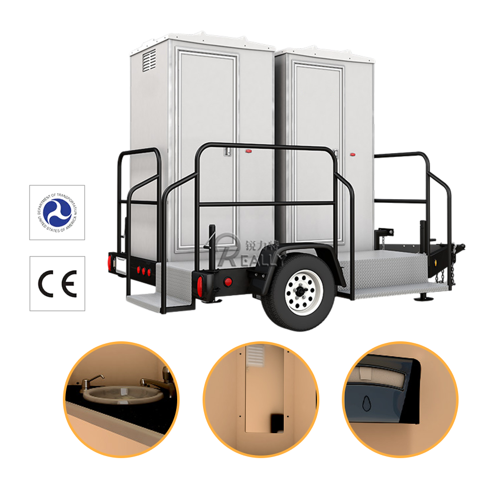 Manufacture Mobile Toilet Trailer High Quality Custom Portable Toilet Bathroom Trailer for Sale