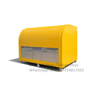 2024 Mobile coffee carts kiosk, french fries food carts, potato chips food trailer with LED lights