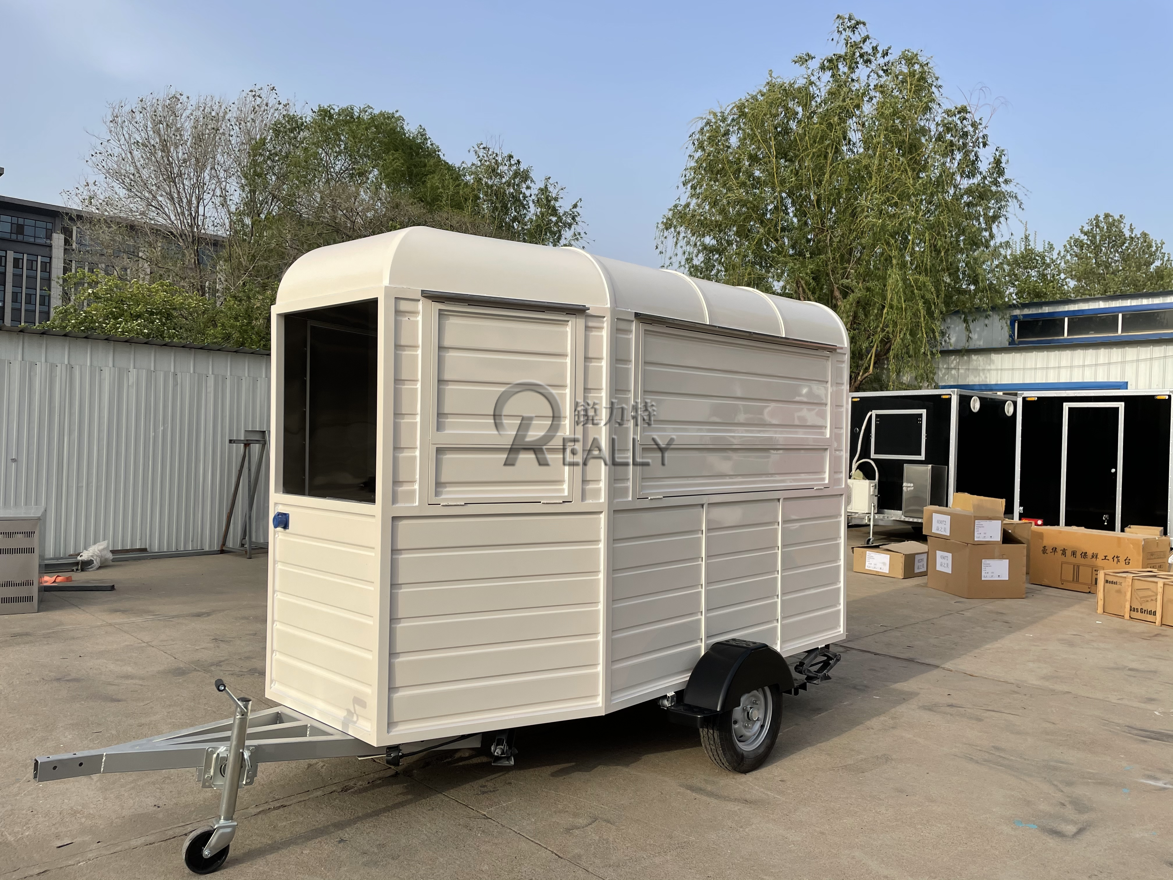 DOT CE Concession Food Truck with Full Kitchen Equipment Mobile Bar Car Van Customized Hot Dog Cart Street Fast Food Trailer