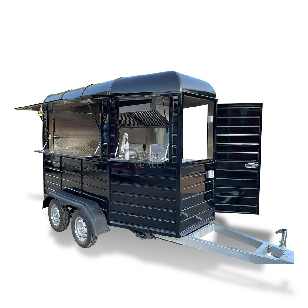 Restaurant Mobile Fast Airstream Food Trailer Truck For Sale Stainless Steel Hot Dog Small Coffee Ice Cream Vending Cart