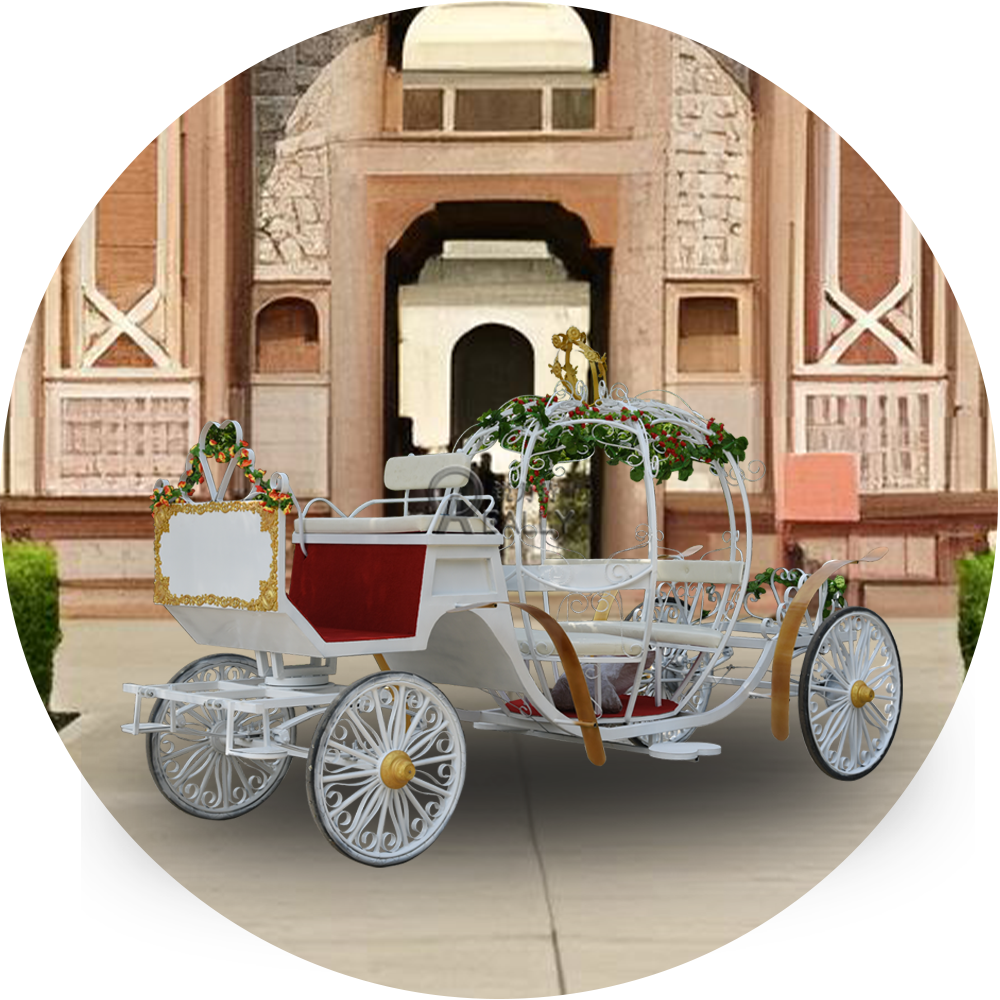 Electric Classical Royal Horse Carriage Horseless Carriage Customized Add Air Conditioning And LED Horse Carriage