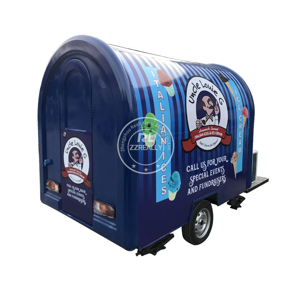 2024 Mobile Food Trailer Fast Food Trailer Fiberglass High Quality Enclosed Trailers For Sale