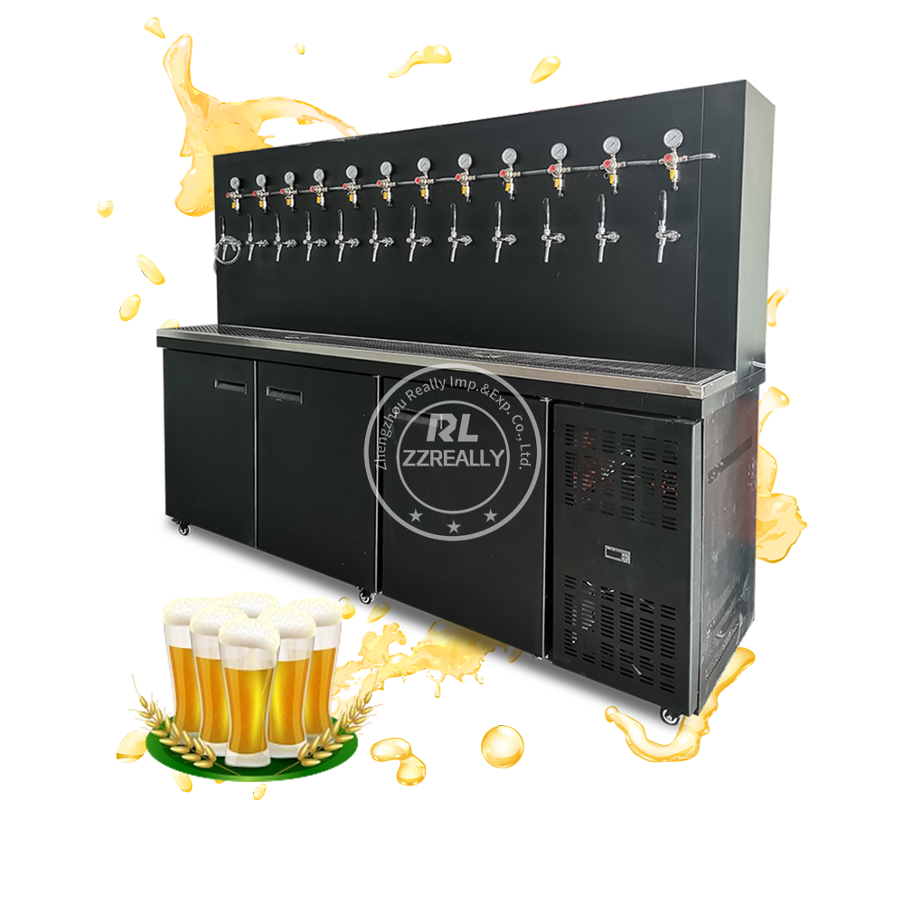 2024 Customs Logo Drink Dispensers Beer Tap 1.5L 3L Beer Tower With Ice Tube Faucets Water Beer Machines Buffet Beverage Dispens