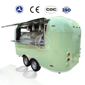 2024 Chinese Ice Cream Food Trailer Hot Dog Cart Mobile Airstream Food Truck For Sale