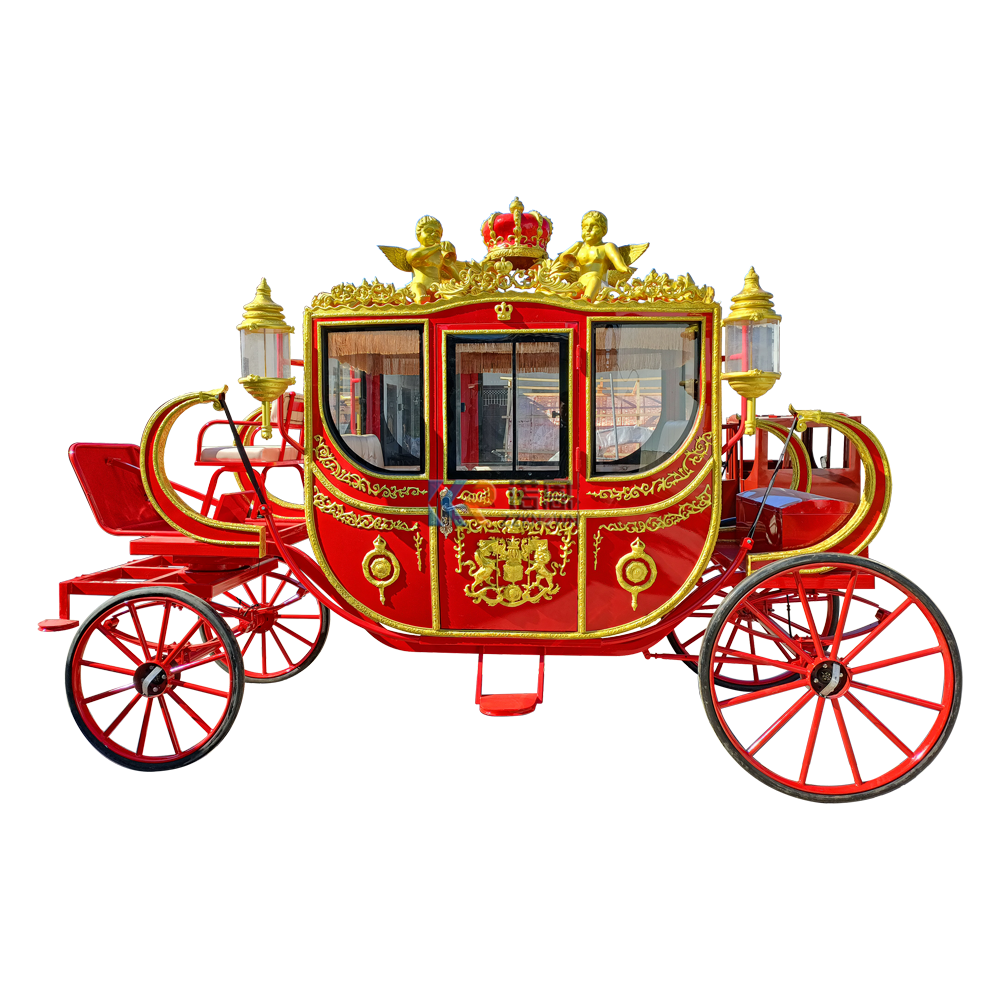 New Luxury Electric Royal Carriage For VIP Reception European Style Carriage Customized Scenic Sightseeing Electric Carriage