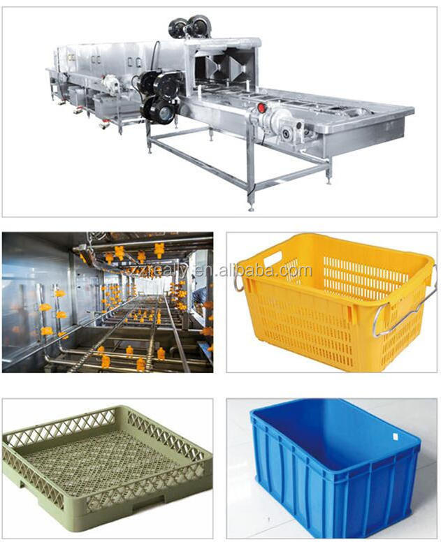 Automatic Poultry Duck Chicken Cage Washing Machine Plastic Crate Washing Cleaning Machine