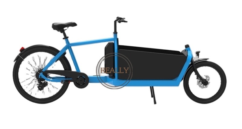 OEM 250w Mini Cargo Tricycle 2 wheel Electric cargo bicycle Shopping scooter Goods Coffee Bike for Sale