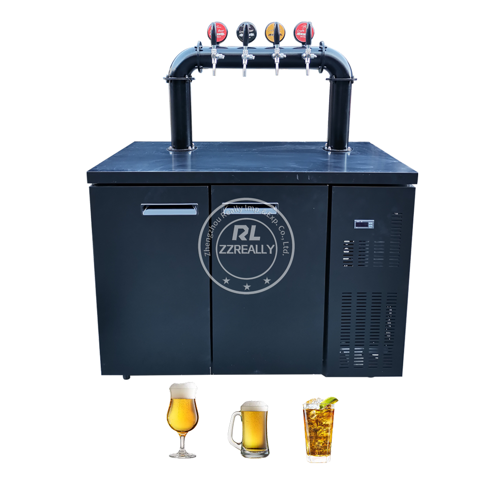 2024 2*18L Commercial Glass Beverage Drinks Cold Hot Fruit Juicer Beer Dispenser Machine For Sale Cool Beer Dispenser Wall