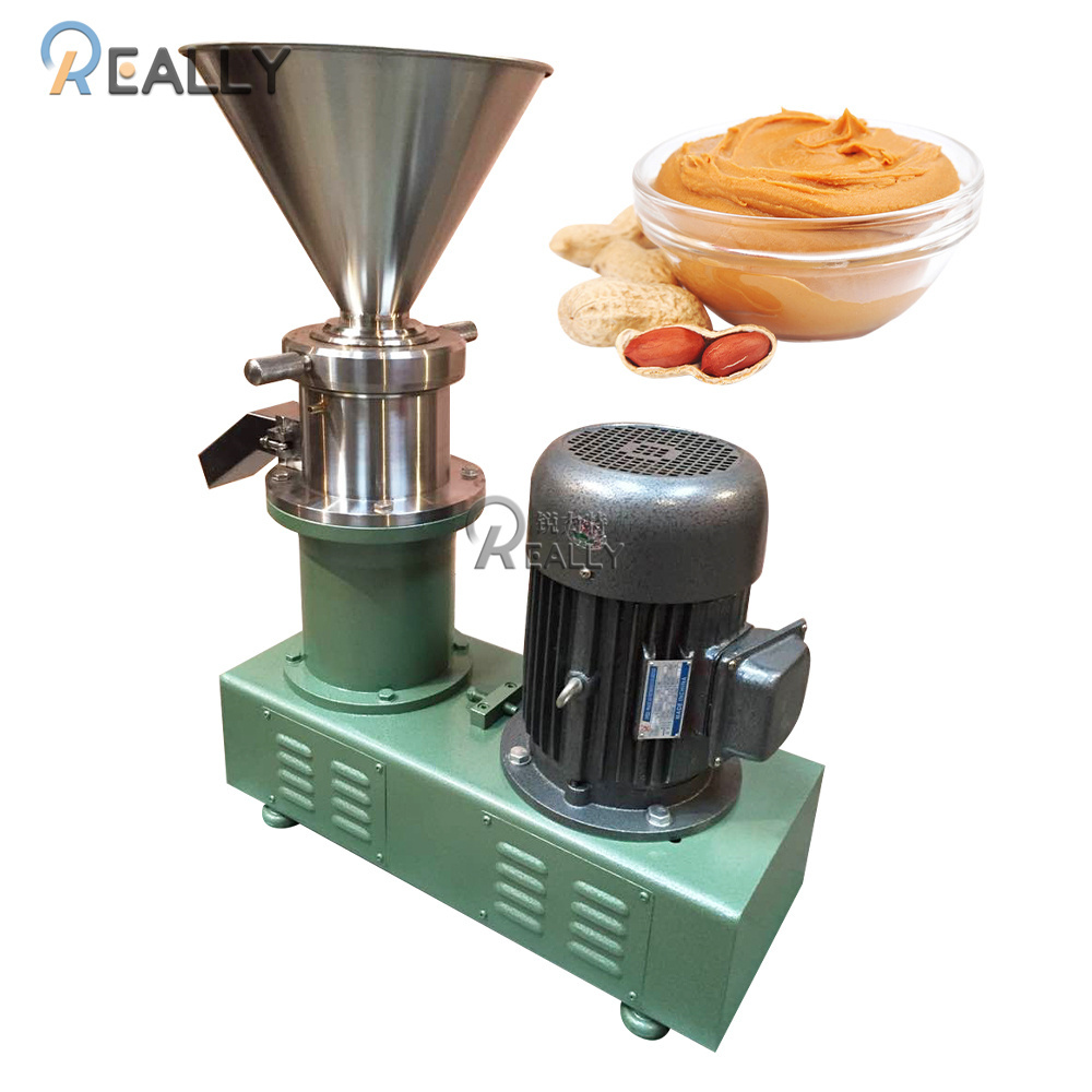 Efficient Steel Grinder Motor Soy Chili Tomato Sauce Making Peanut Butter Machine Sauce Production New Food Processing Machinery