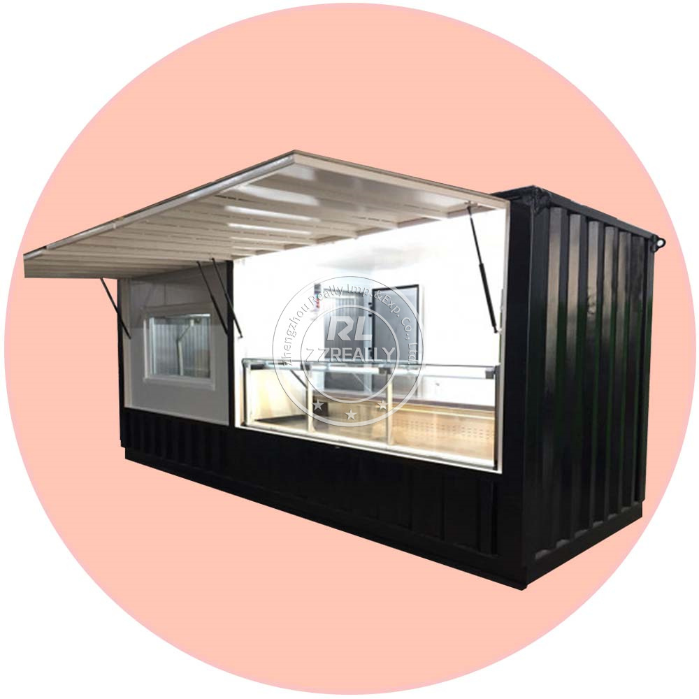 20ft 40ft Food Shipping Container Bar Restaurant 10ft Pop Up Shipping Kiosk Design Pop Up Shop With Fast Delivery