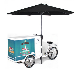 2022 Electric Ice Cream Tricycles 3 Wheels Adult Cargo Bike Freeze Tricycle Food Carts