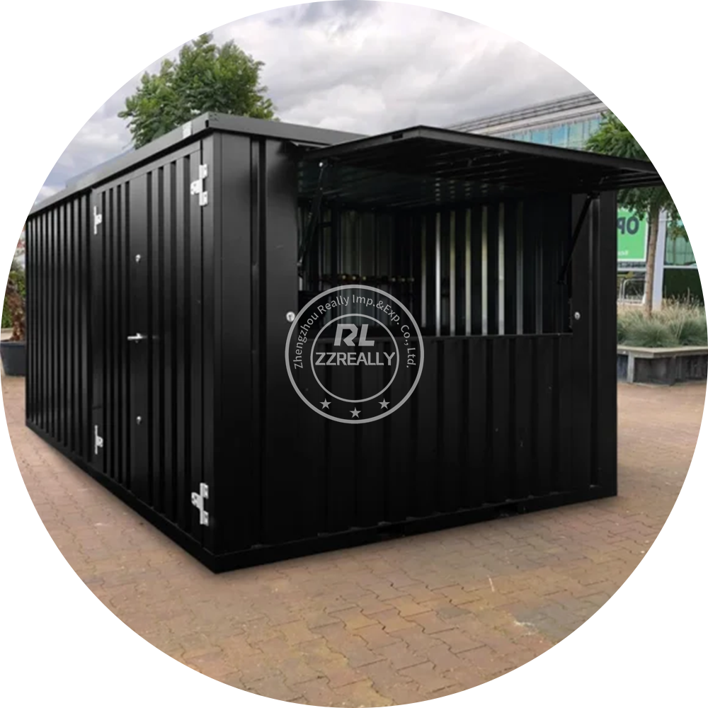 New 20ft Mobile Office And Canteen Converted Shipping Containers With Equipment And Tables