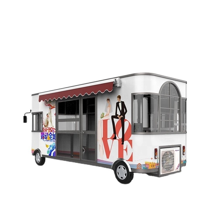 OEM RL-E50 Electric mobile snack ice cream cold drink hot dog food truck cart car