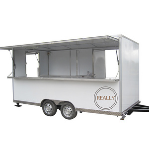 2024 Mobile Food Kiosk/Mobile Coffee Shop with wheels design pizza food cart for sale