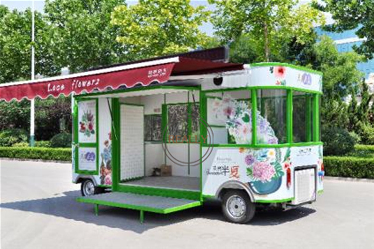 OEM electric Ice Cream street shop fast Food Trucks mobile Fruit vending Cart