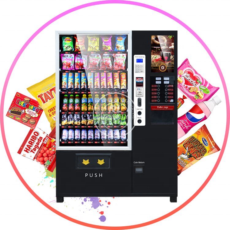 Hot Selling Fully Automatic Coin Coffee Snack Vending Machine Cold Cash Coffee Vendor Machine for Business