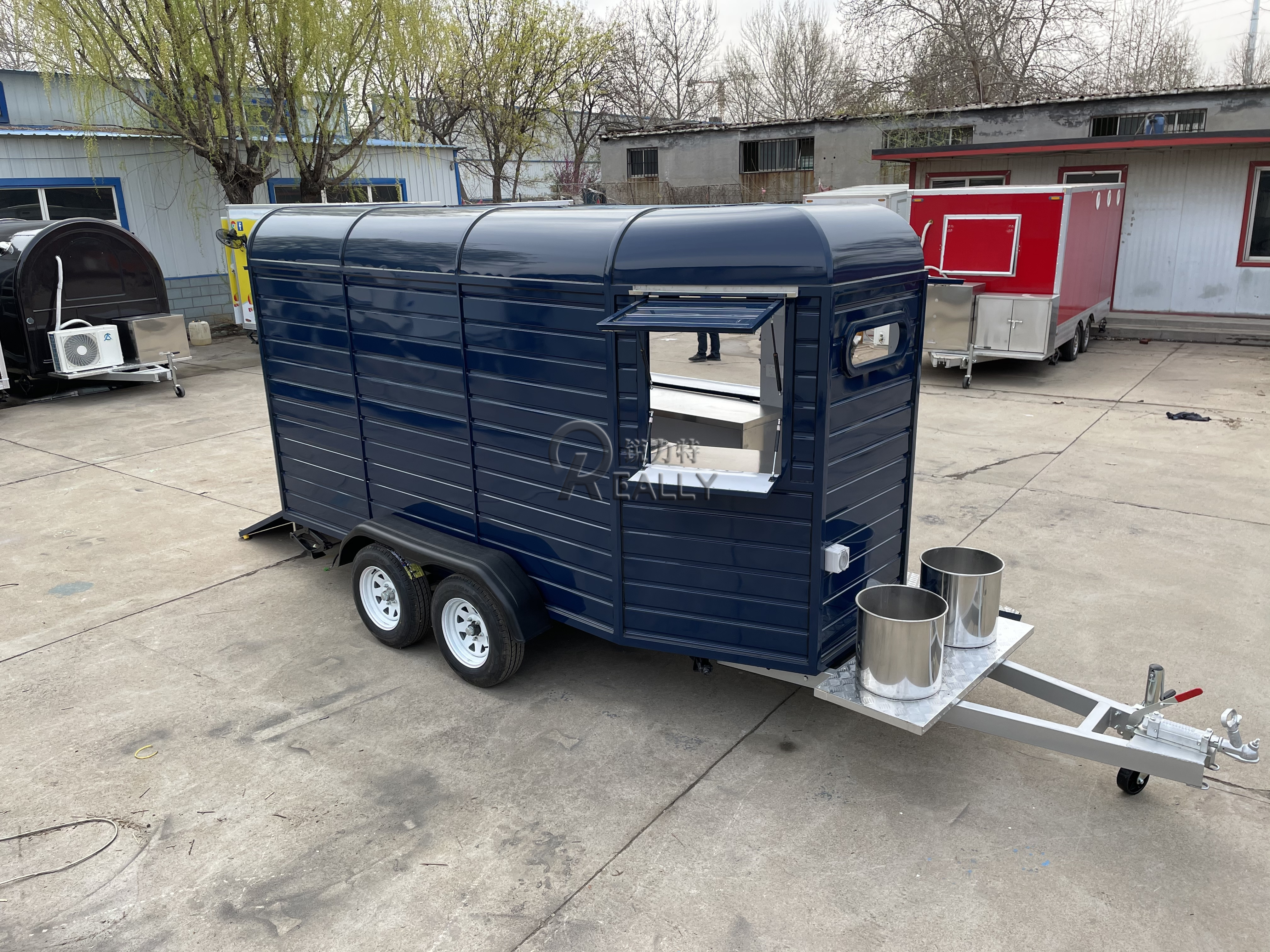 Restaurant Mobile Fast Airstream Food Trailer Truck For Sale Stainless Steel Hot Dog Small Coffee Ice Cream Vending Cart