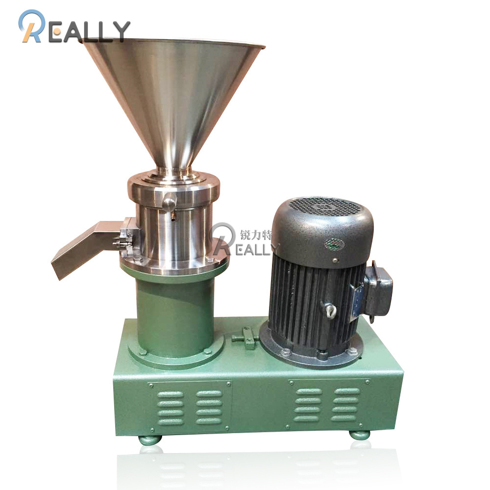 Efficient Steel Grinder Motor Soy Chili Tomato Sauce Making Peanut Butter Machine Sauce Production New Food Processing Machinery