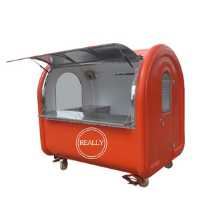 2022 Mobile Hand Push Food Kiosk Customized Hot Dog Vending Kiosk Catering Carts with CE Certification