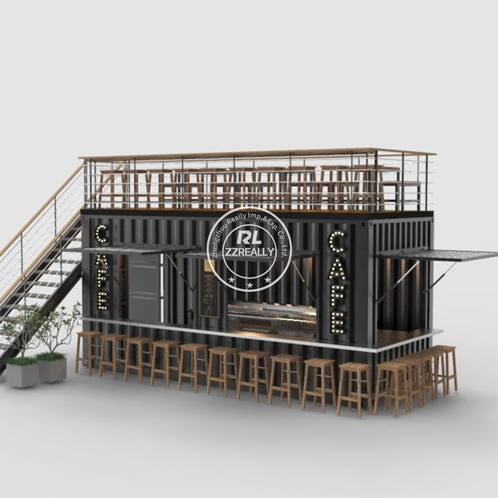 2024 Prefab Outdoor Bar And Bbq Prefab Restaurant Prefab Bar Counter Coffee Shop 40ft Container Bar