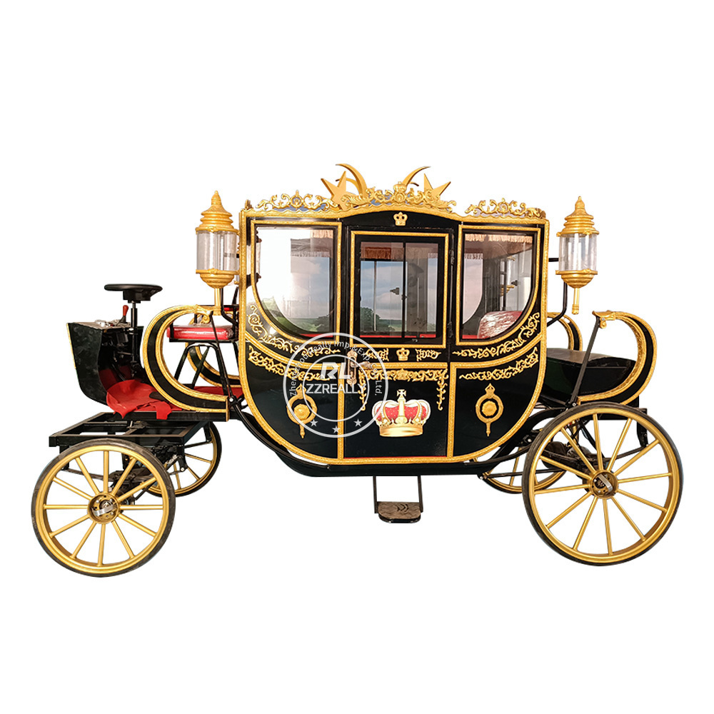 Hot Selling European Electric Royal Carriage Luxury Wedding Photography Exhibition Carriage Scenic Area Reception Carriage